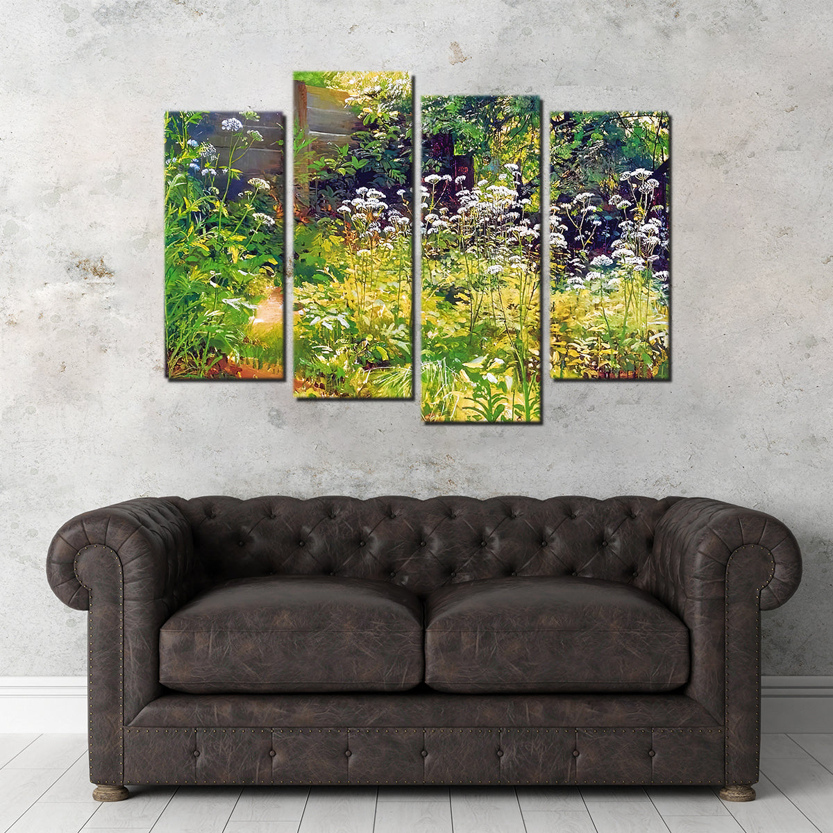 Exquisite Garden Corner Wall Art by Denise Dundon
