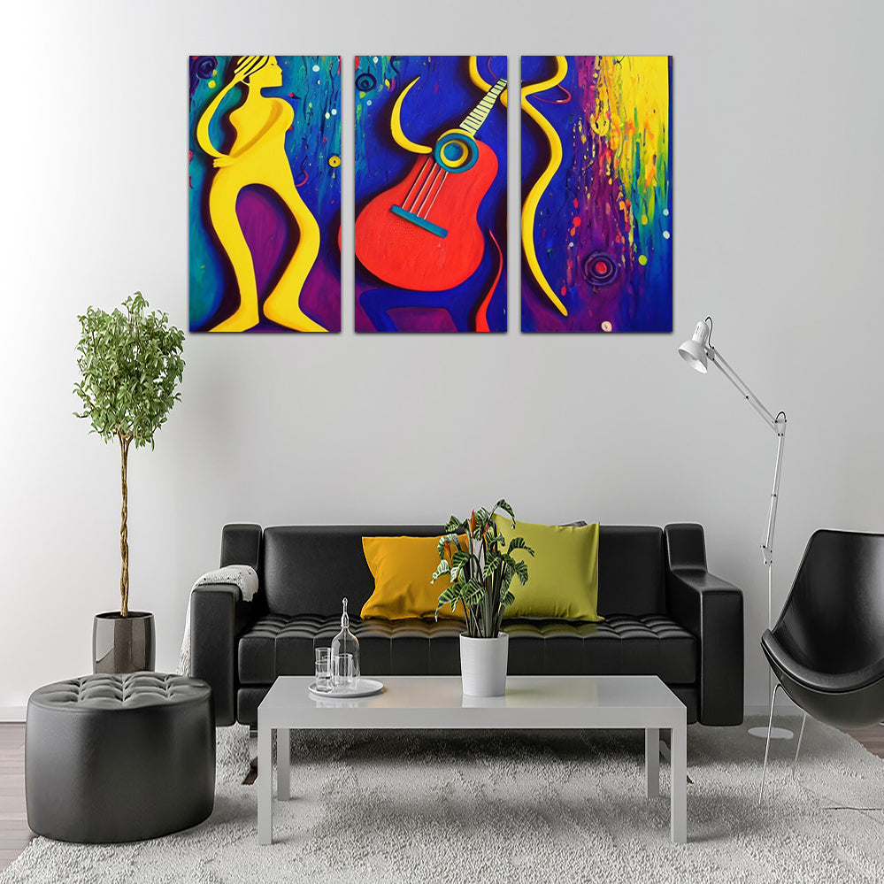 Stunning Guitar Art Wall Decor by Birch & Ink Sisters