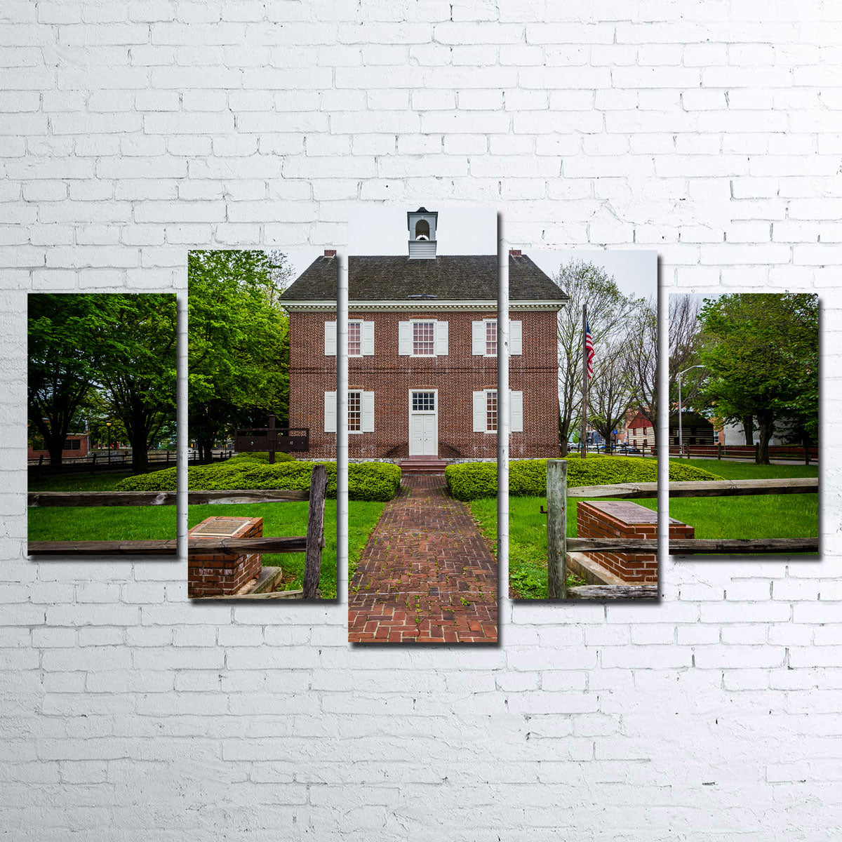 Stunning Colonial Courthouse Wall Art - Museum-Quality Canvas