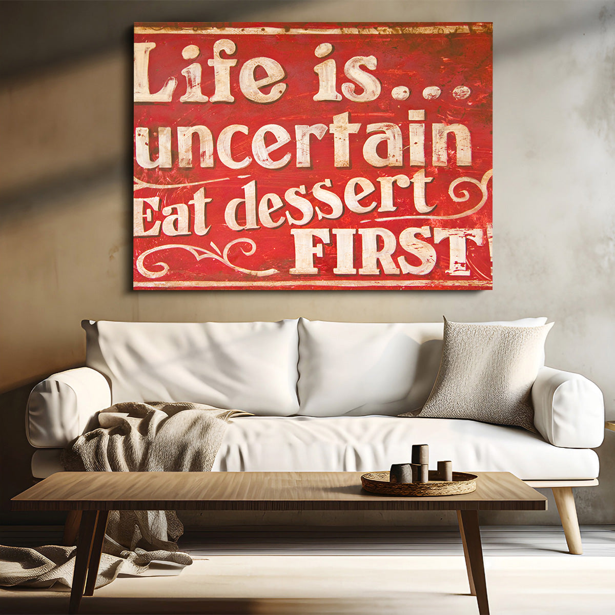 Exquisite Dessert First Wall Art for Stunning Home Decor