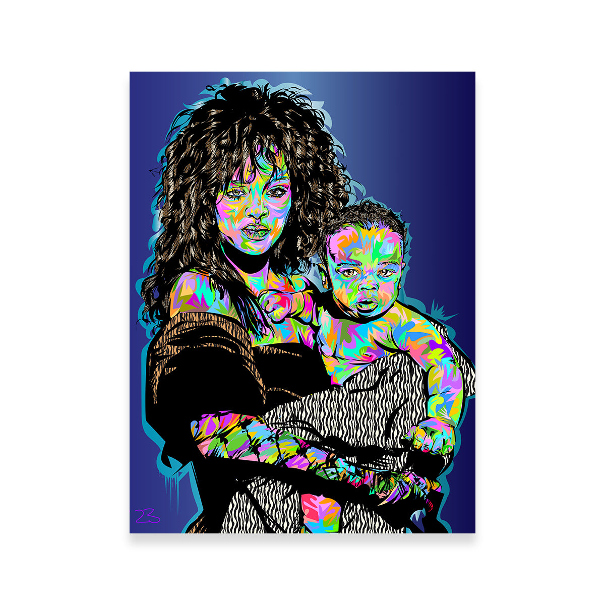 Stunning Rihanna and Child Wall Art for Your Home Decor