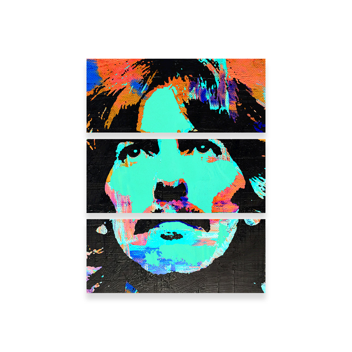 Gorgeous George Harrison Green Wall Art by Stephen Chambers