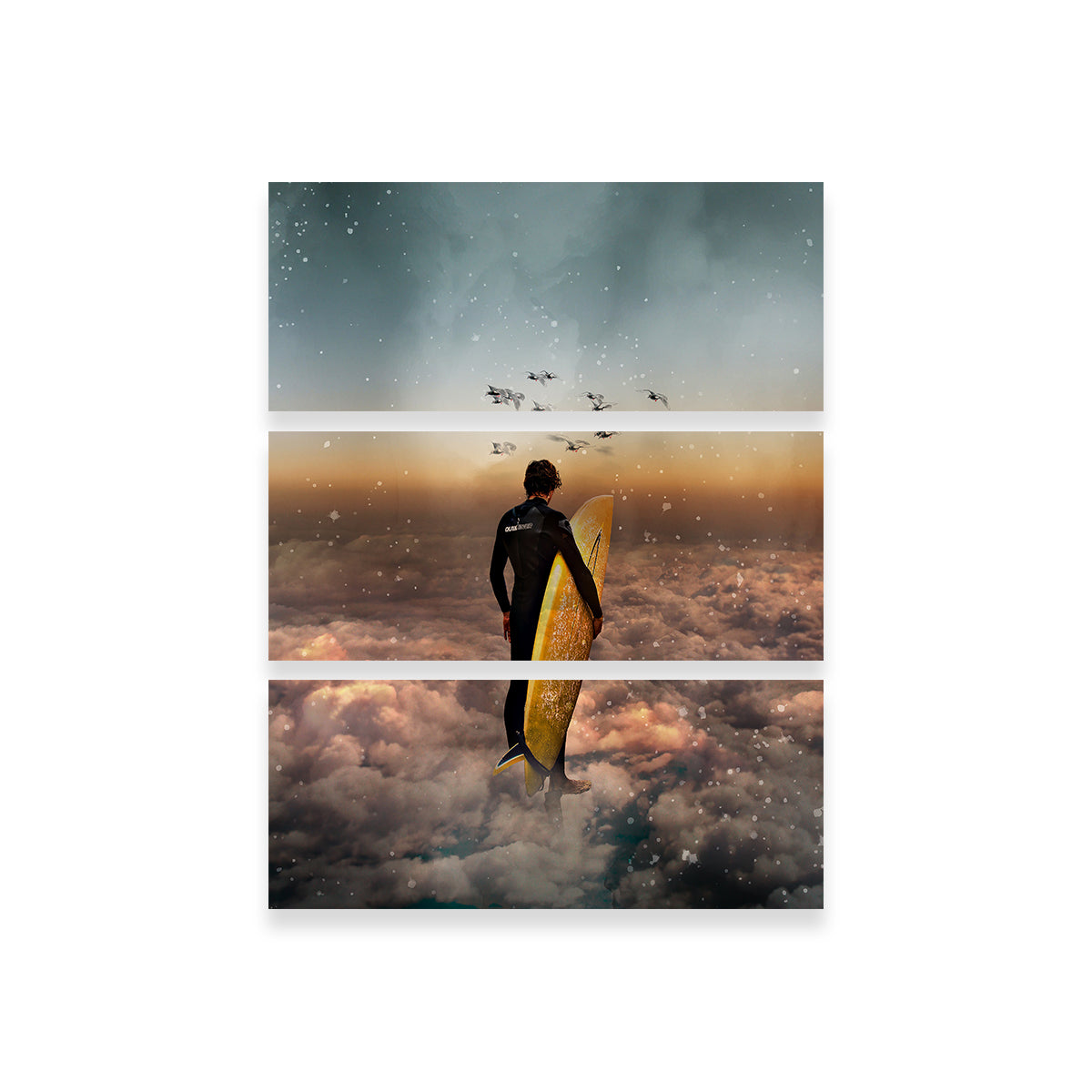 Stunning Cloud Surf Canvas Art for Your Wall - Ideal Wall Decor