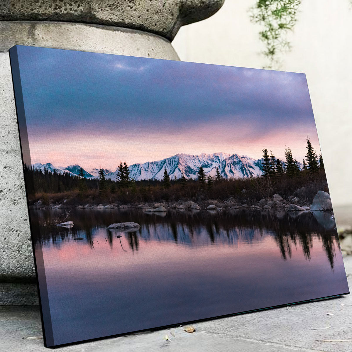 Stunning Purple Reflections Wall Art by Lucas Moore