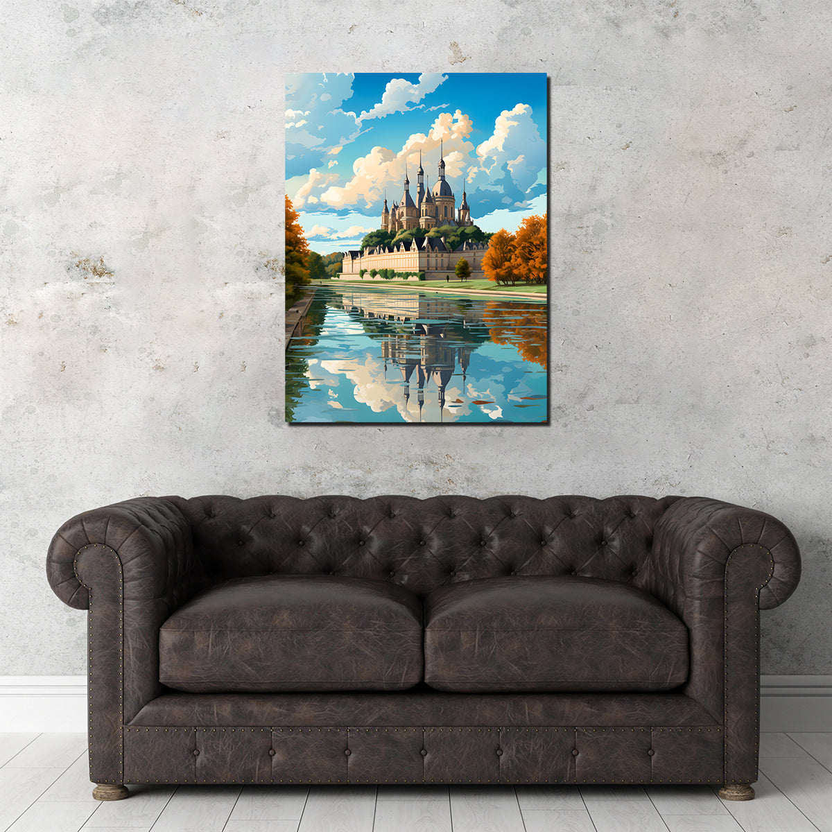 Exquisite France - Chambord Castle Wall Art by Valth Graphics