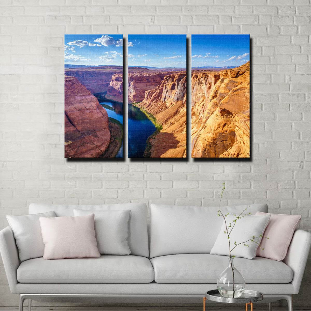 Stunning Grand Canyon with Colorado River Wall Art - Museum Quality