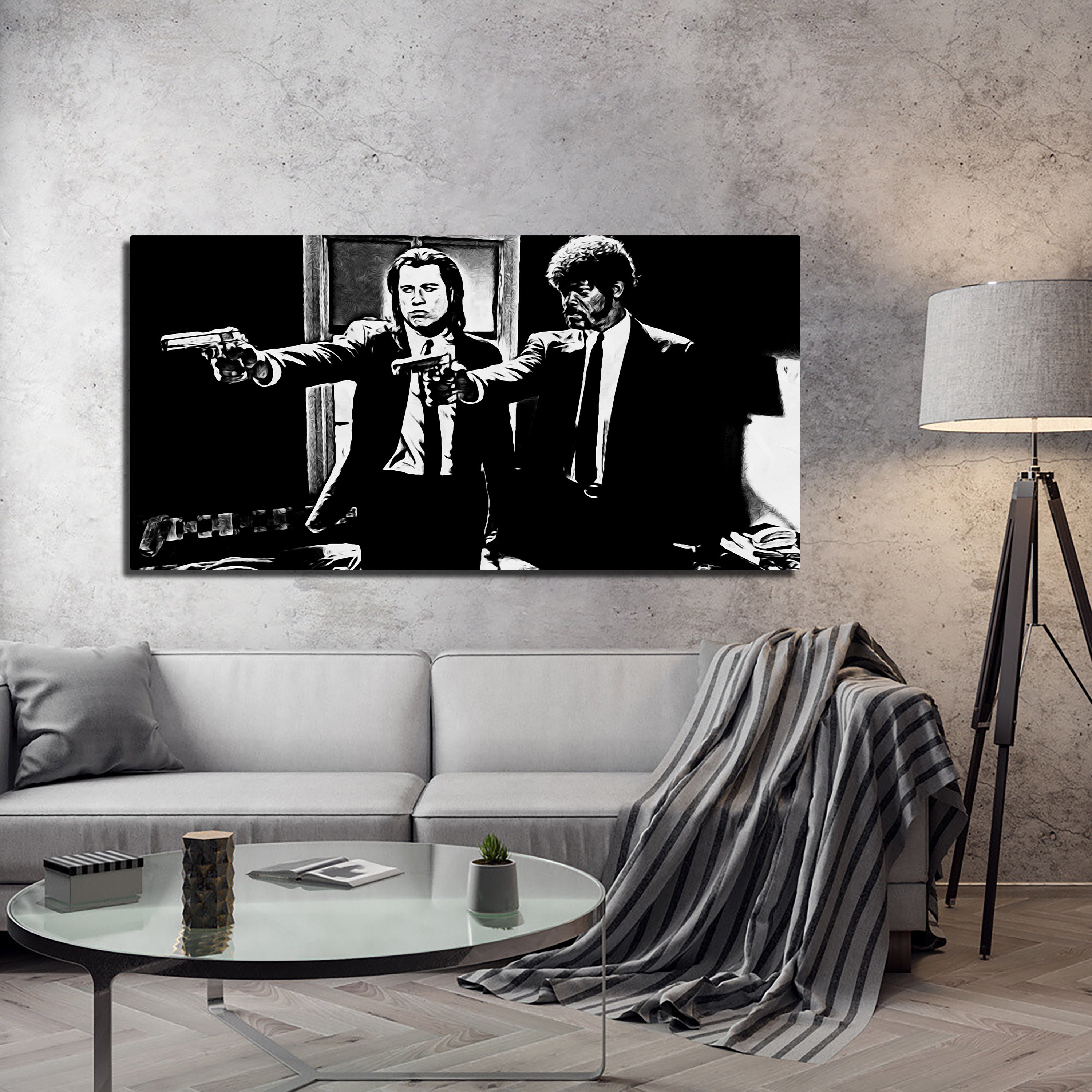 Pulp Fiction Stunning Panoramic Wall Art for Striking Decor