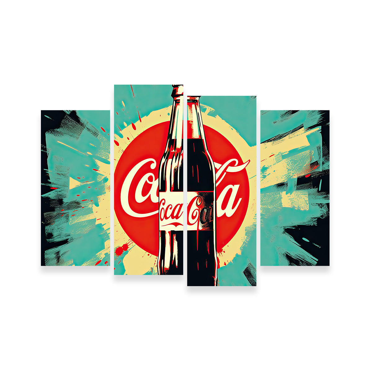 Stunning Coca Cola Bottle Wall Art by Ralph & Laura Design