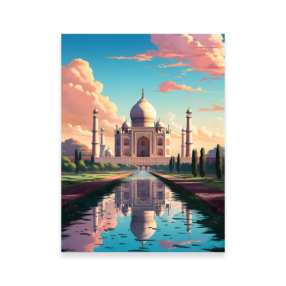Exquisite India - Taj Mahal Wall Art for Stunning Home Decor