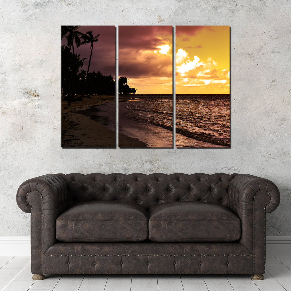 Stunning Dominican Sunset 1 Wall Art by George Sorin
