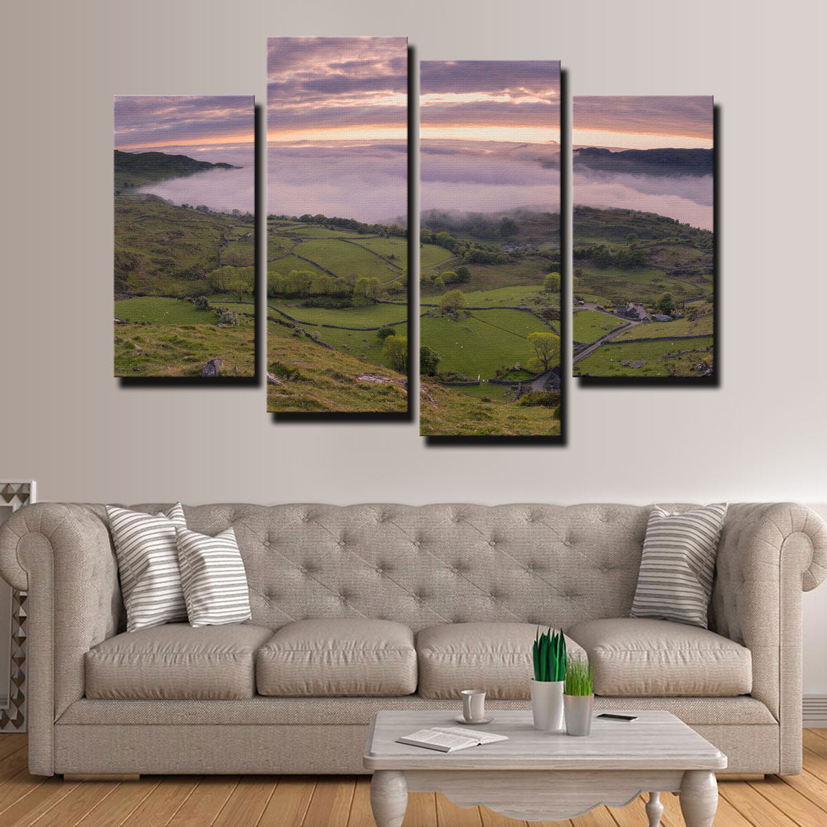 Stunning Receding Fog Wall Art by Mike Cotton