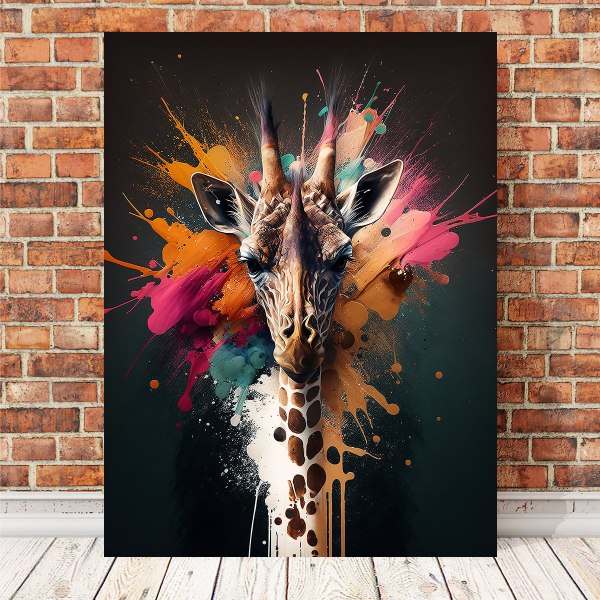 Stunning Giraffe Portrait Wall Art by Jennifer Hotai