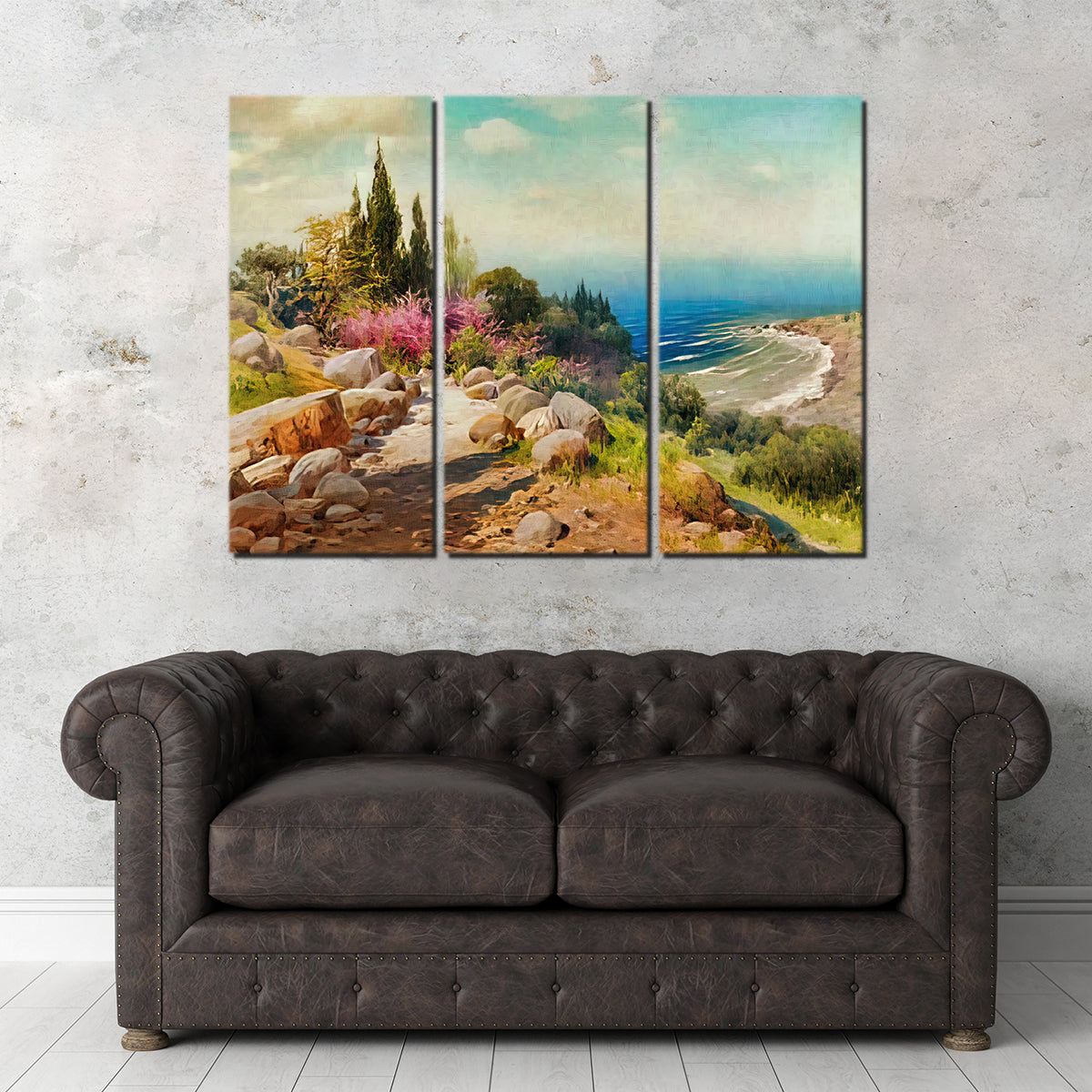 Exquisite 'A Walk to the Seashore' Wall Art by Denise Dundon