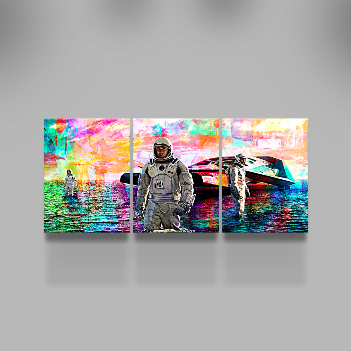 Stunning Interstellar Water Landing Wall Art for Home Decor