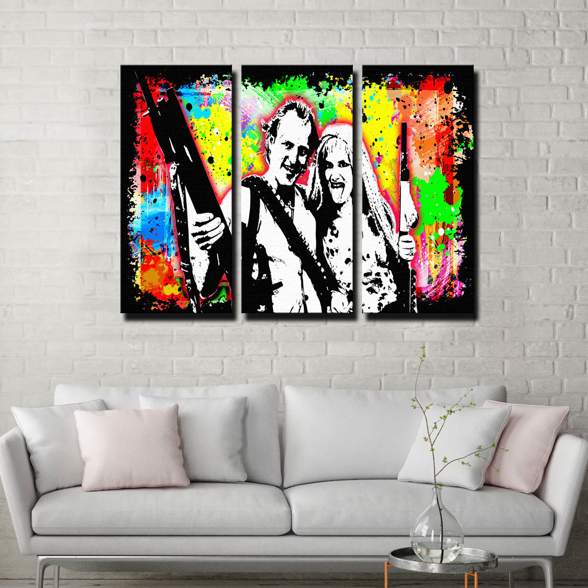 Unique Abstract Natural Born Killers Wall Art for Stunning Home Decor