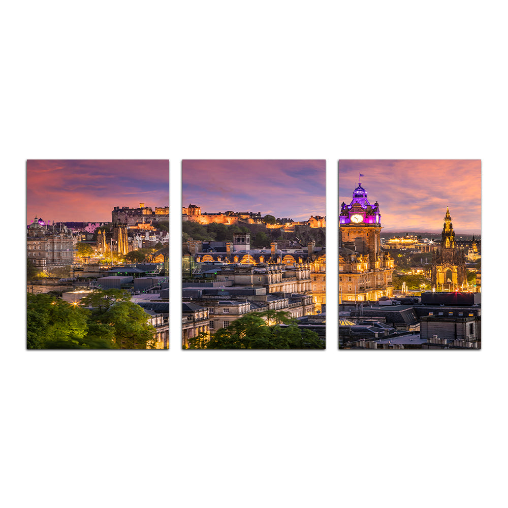 Stunning Edinburgh Sunset Wall Art by Melanie Viola