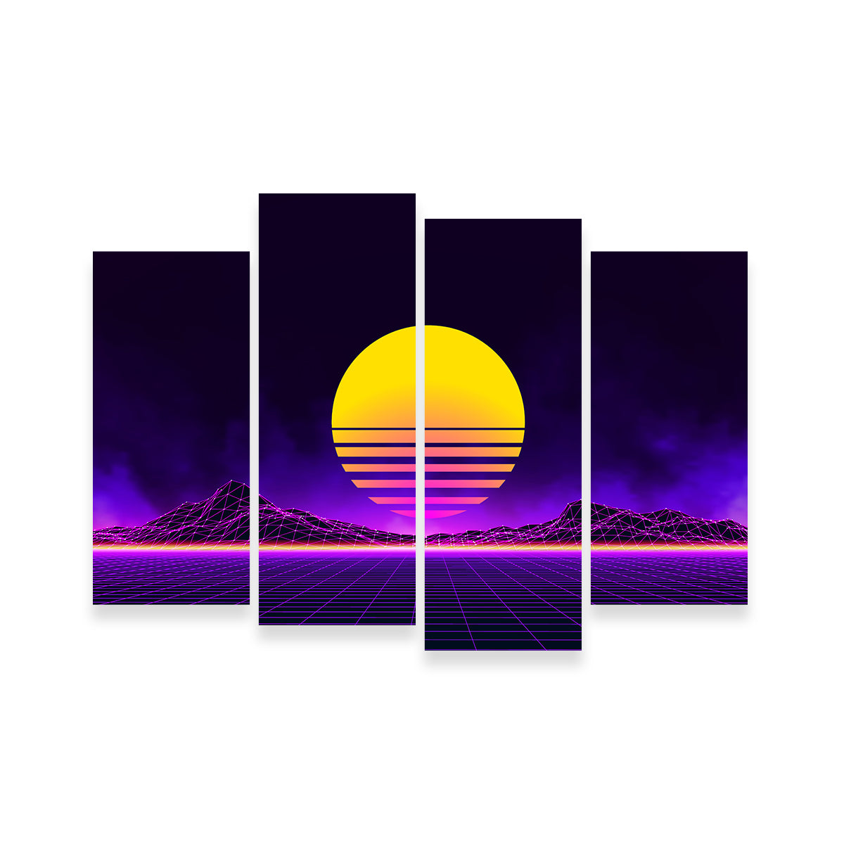 Stunning Retro Landscape Wall Art