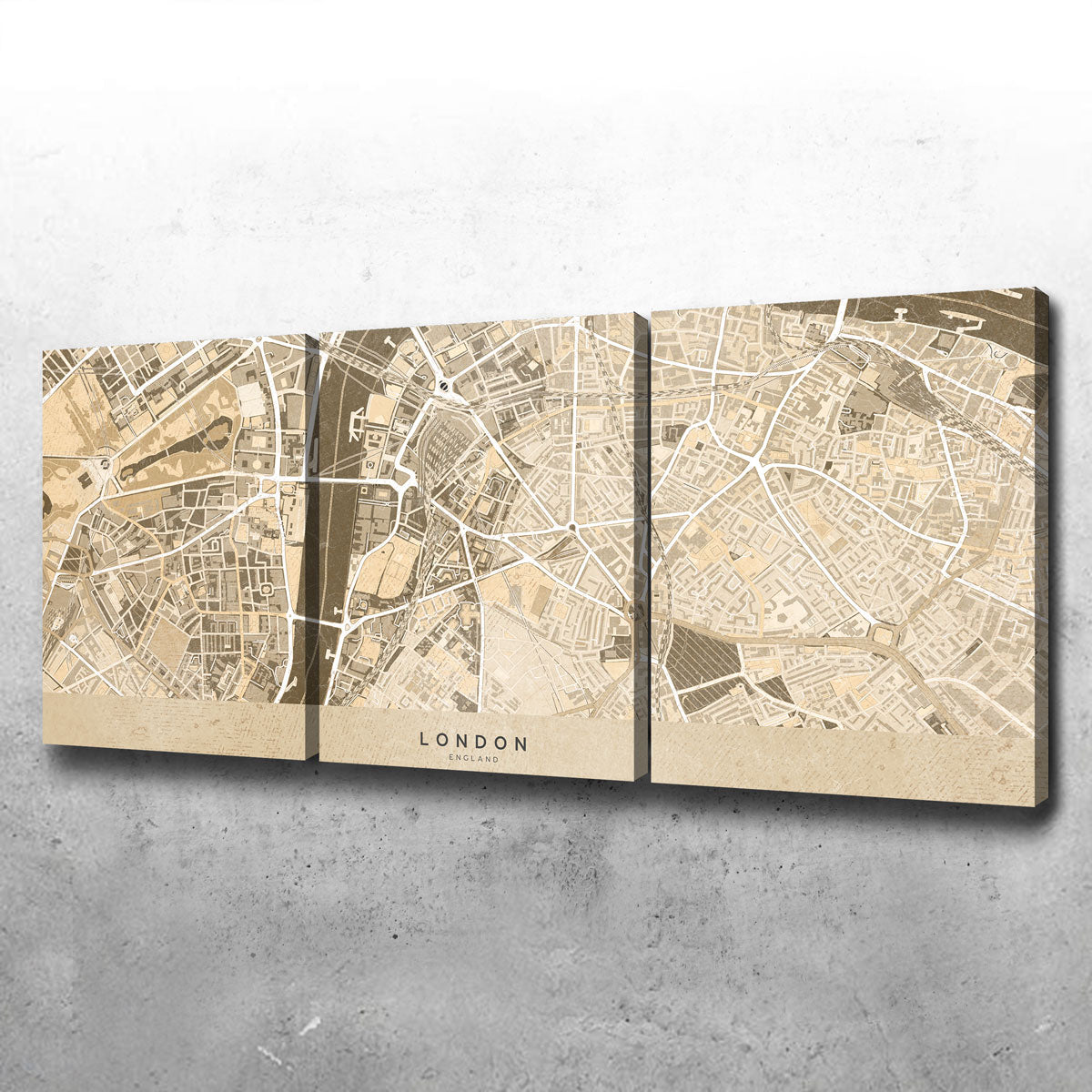 Stunning London Map 3 Wall Art by Blursbyai