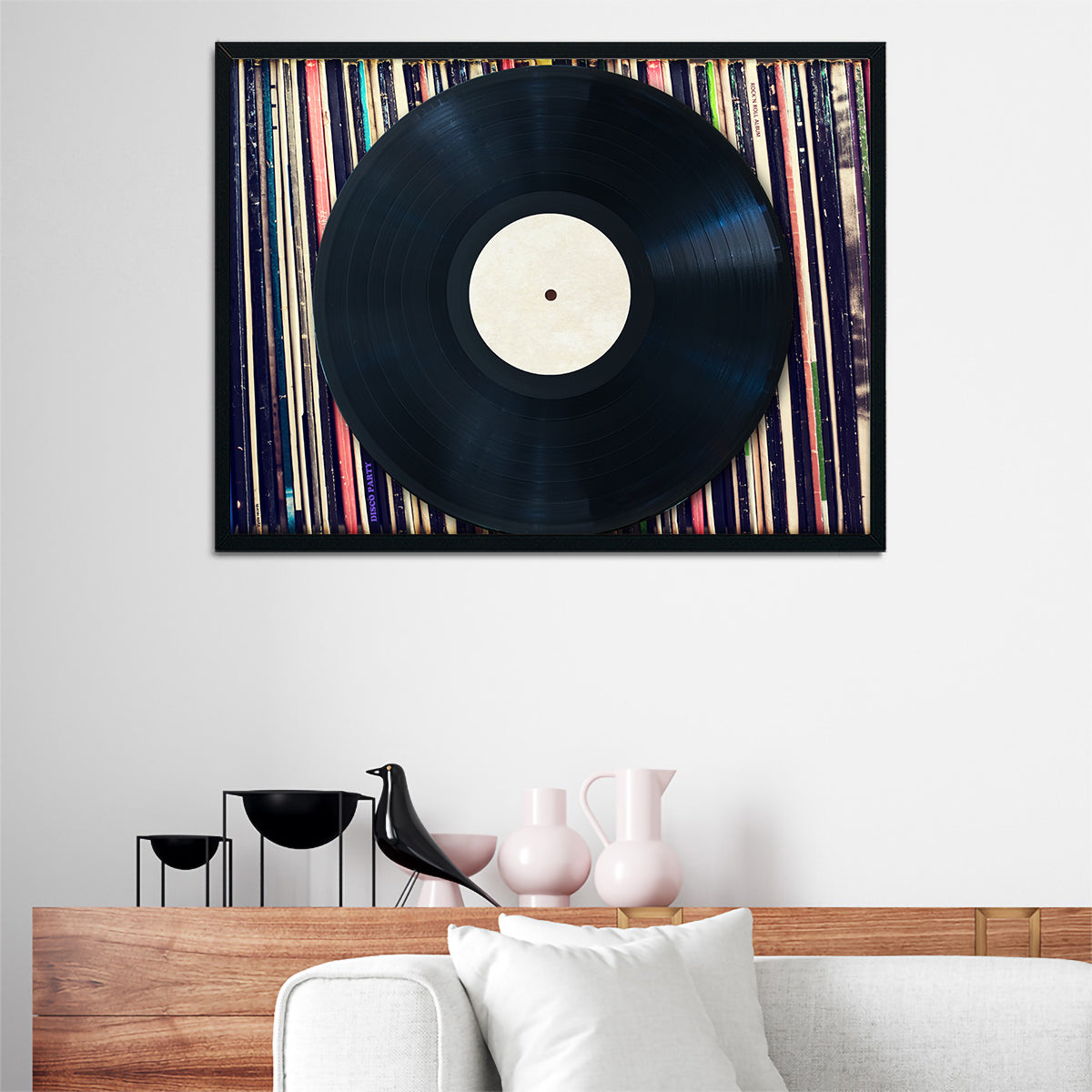 Premium Record Wall - Handmade Canvas Artwork