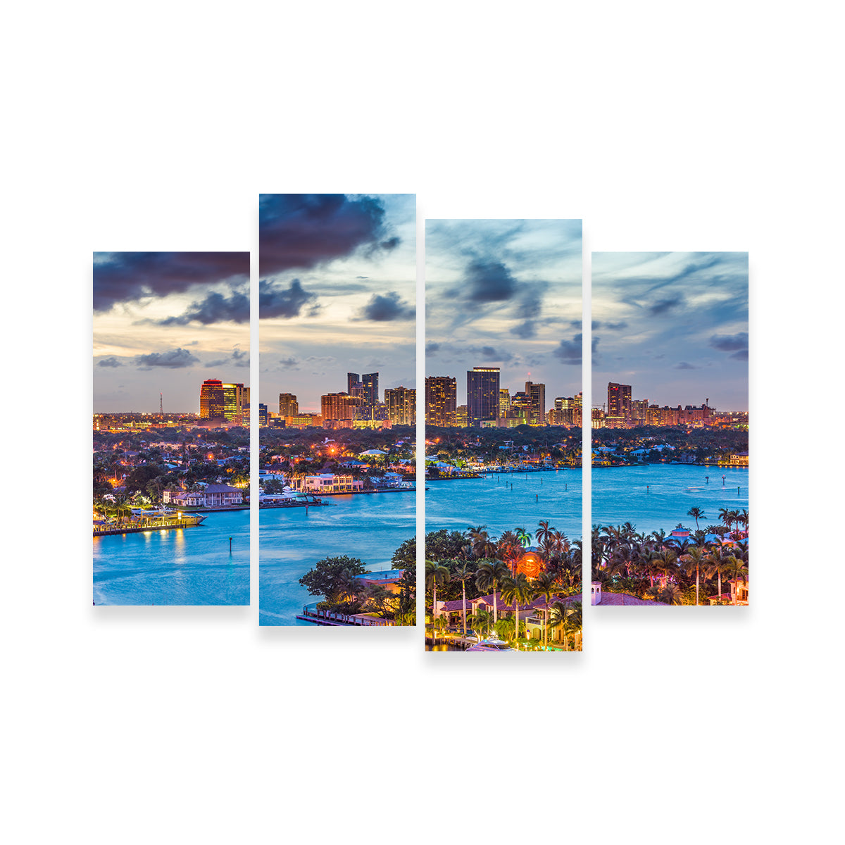 Stunning Fort Lauderdale Skyline Wall Art for Home Decor