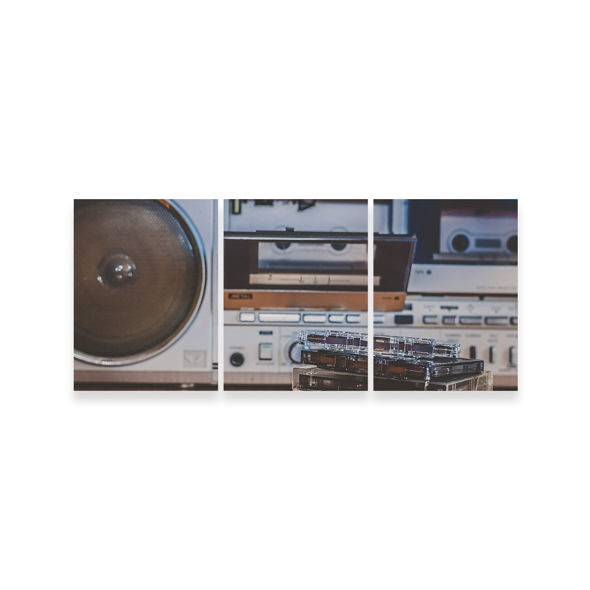 High - quality Boombox and Cassettes Set