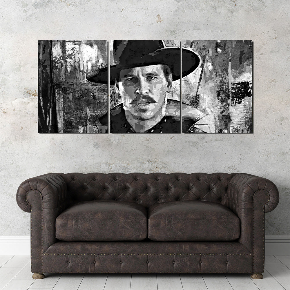 Stunning Doc Holliday Grayscale Wall Art for Home Decor