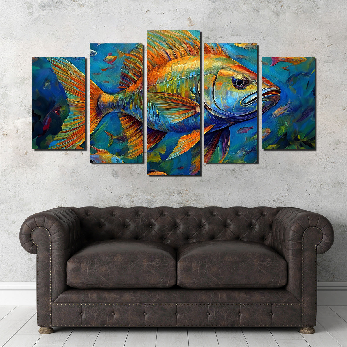 Exquisite Fish Painting Wall Art for Stunning Home Decor