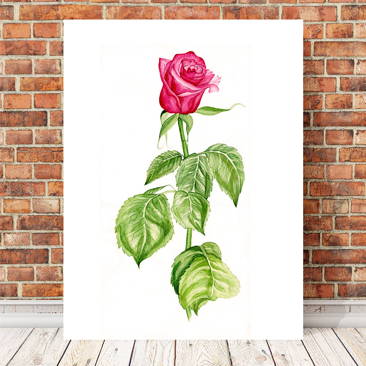 Stunning Red Rose Wall Art for a Captivating Home Decor