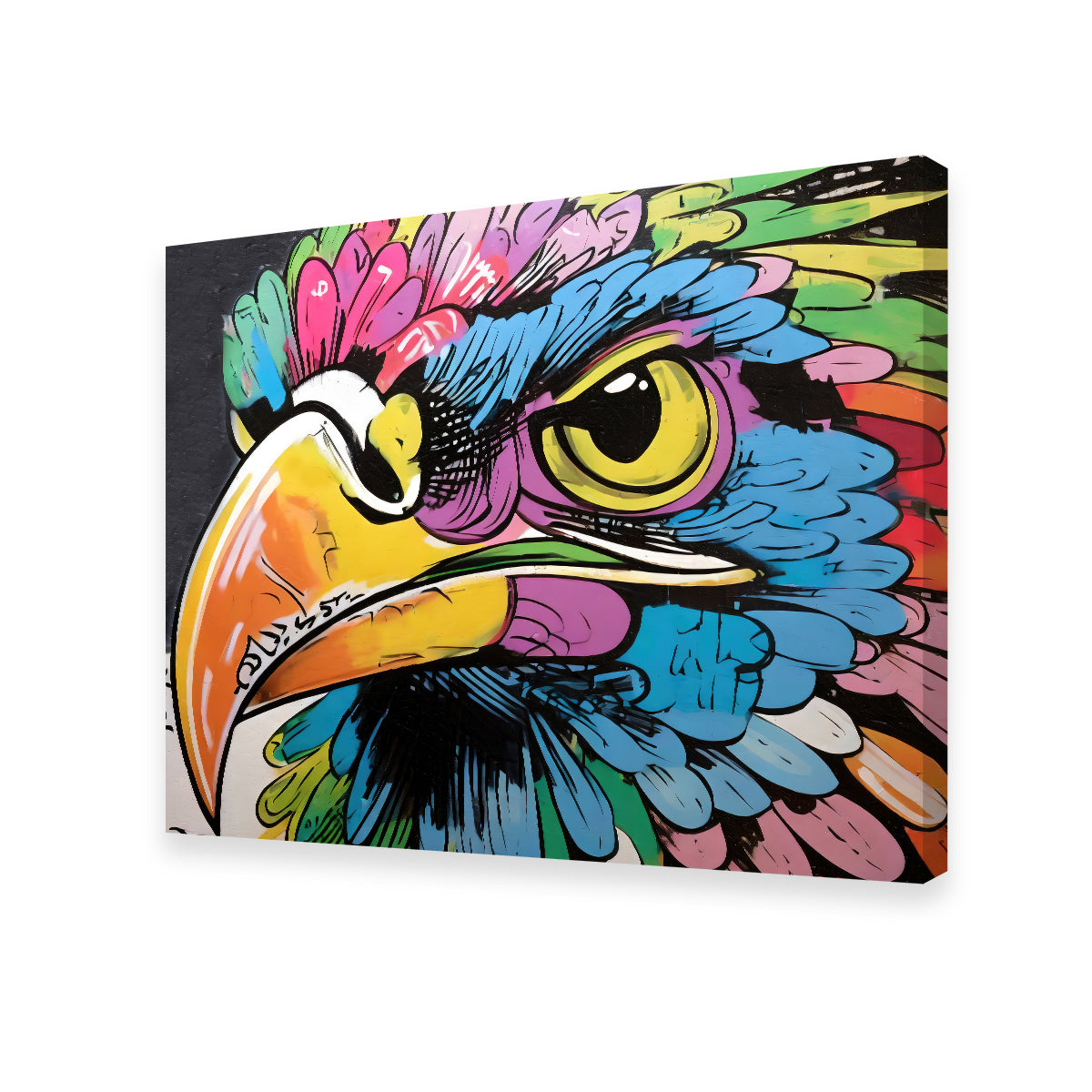 Stunning Hawk Graffiti Wall Art by Stephen Chambers