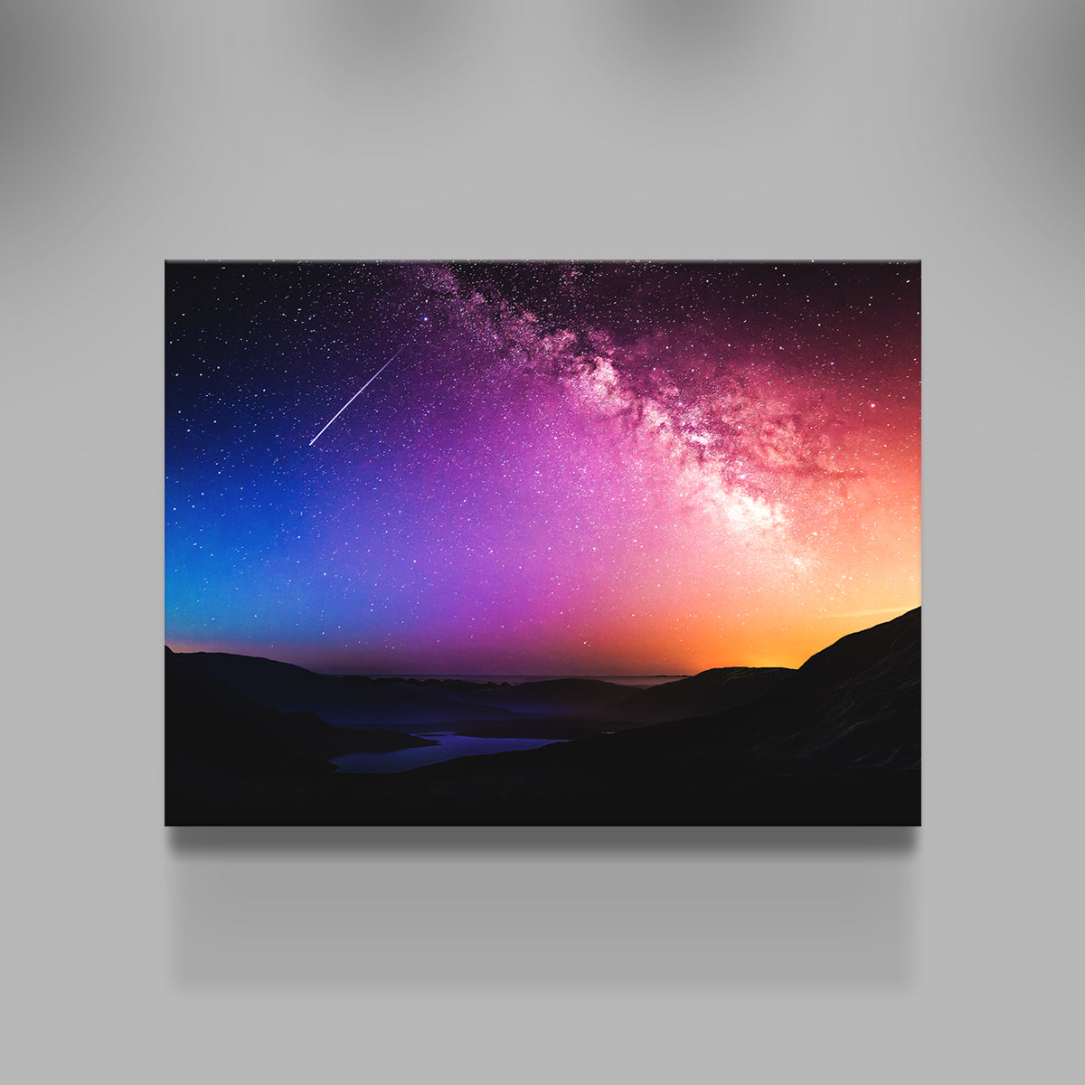 Gorgeous Rainbow Night Wall Art by George Sorin