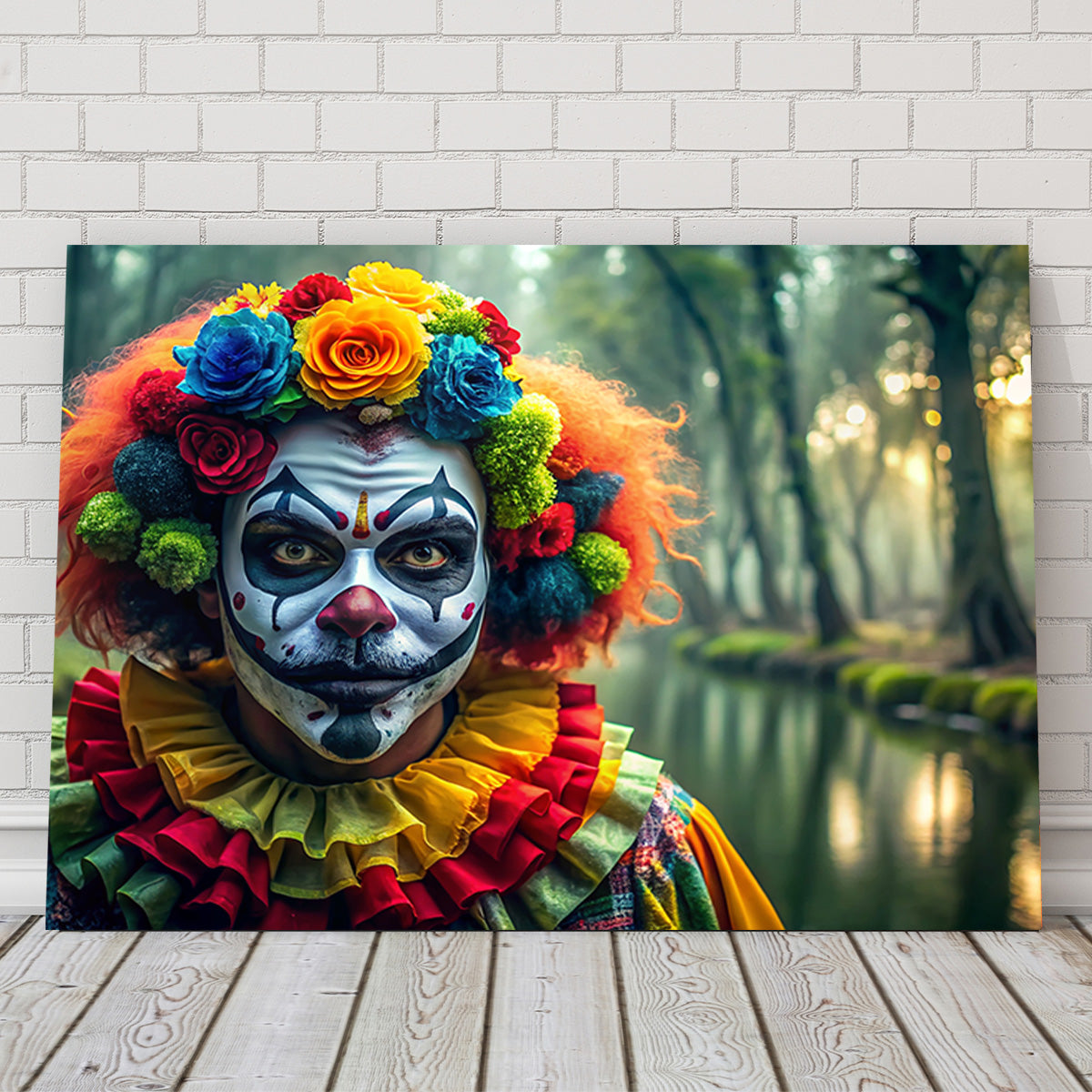 Unique Dia de Los Muertos Swamp Clown Wall Art for Stunning Home Decor