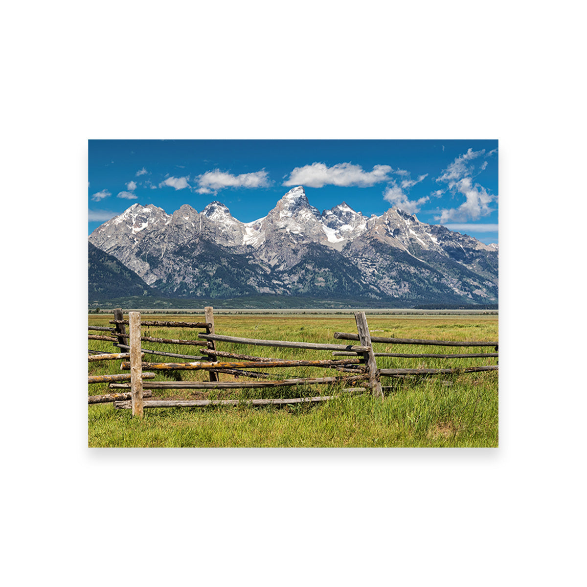Stunning Grand Tetons and Corral Fence Wall Art for Your Home Decor