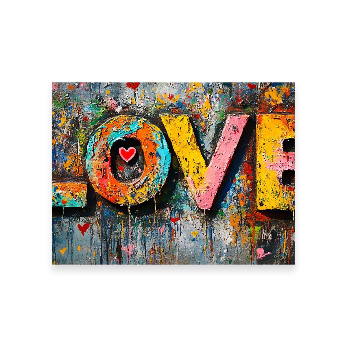 Enchanting Love Graffiti Wall Art for Stunning Decor