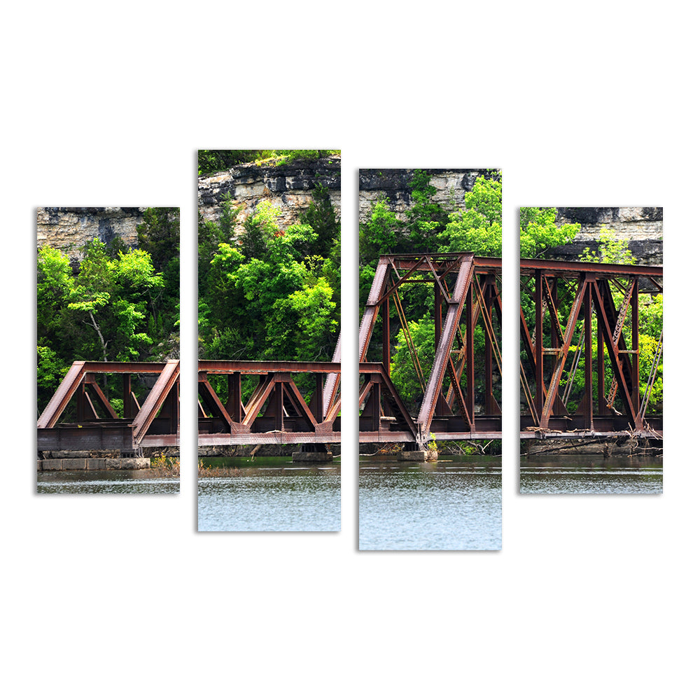 Gorgeous Ozarks Railway Bridge Wall Art for Stunning Home Decor