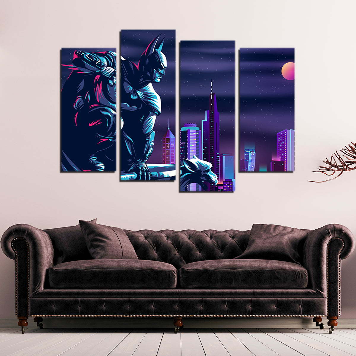 The Fearless Batman Wall Art - Premium Museum Quality Canvas Print