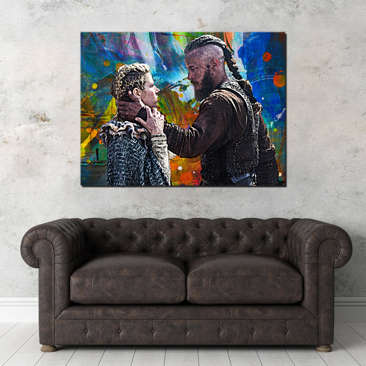 Stunning Ragnar & Lagertha Wall Art for Your Home Decor