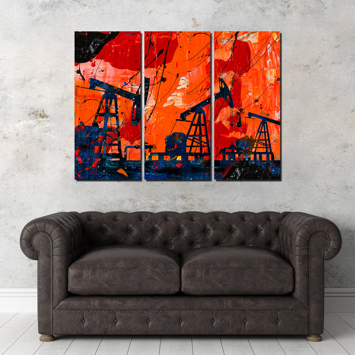 Exquisite Pumpjack Wall Art by Stephen Chambers