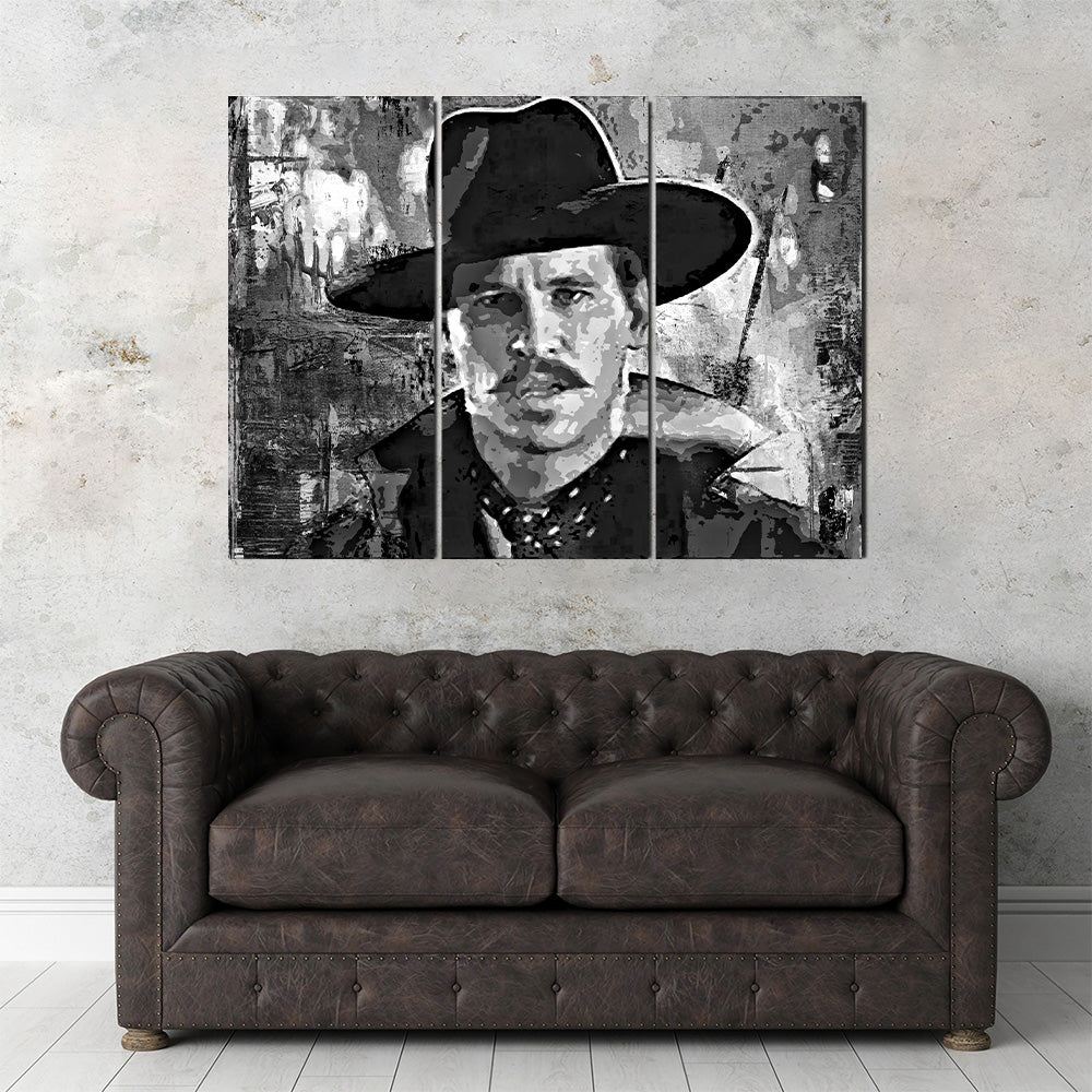 Stunning Doc Holliday Grayscale Wall Art for Home Decor