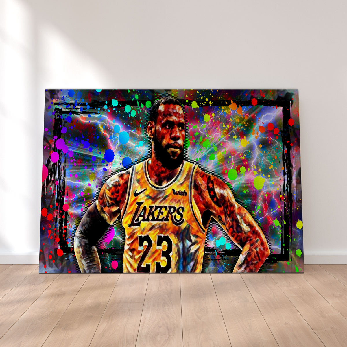 Stunning Abstract LBJ Wall Art for Modern Decor