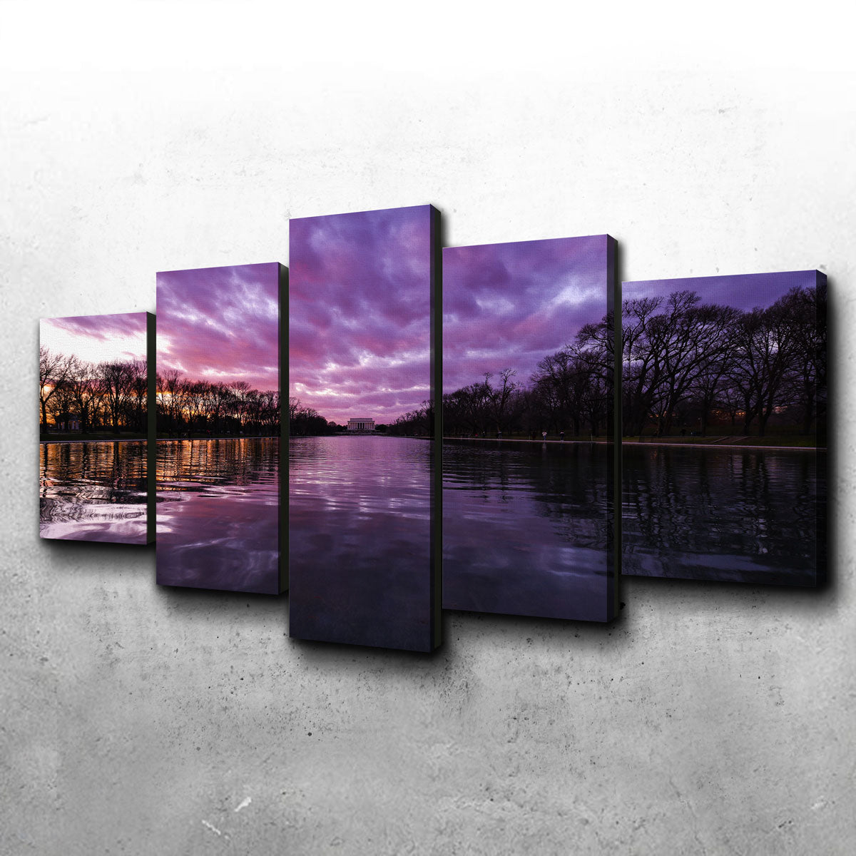 Exquisite Reflecting Pool Wall Art by Dennis Maida