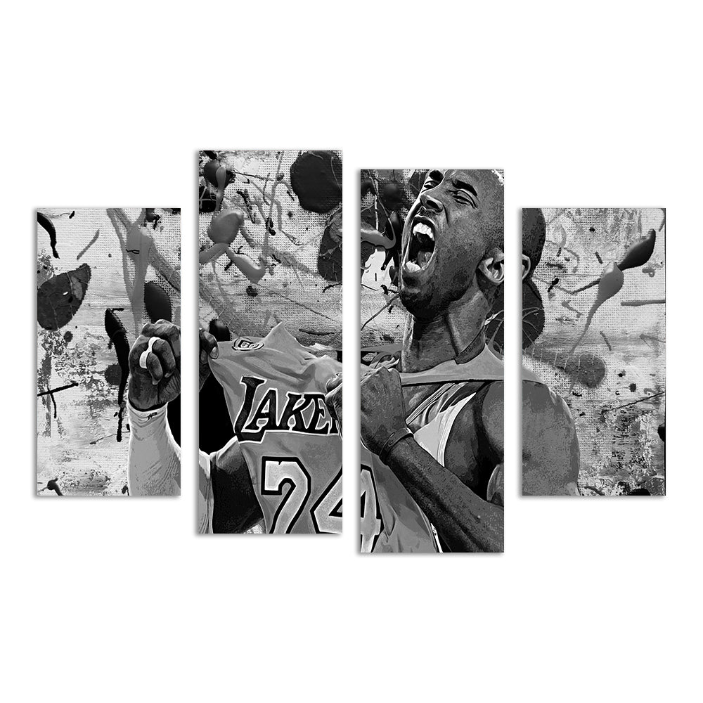 Stunning The Black Mamba Grayscale Wall Art for Modern Interiors
