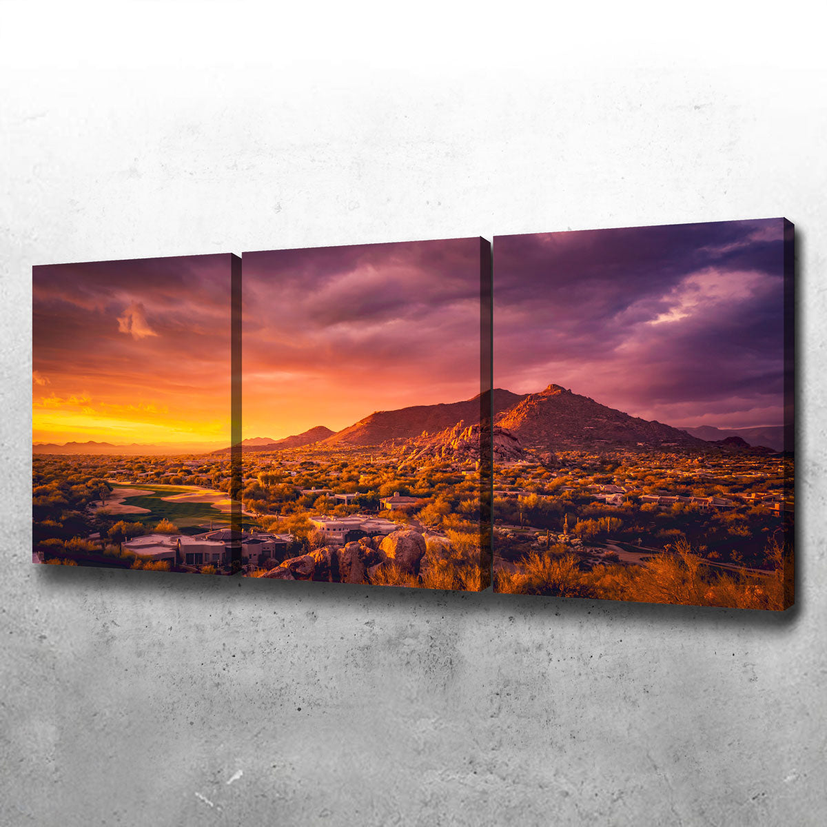 Stunning Scottsdale Desert Sunset Wall Art for Your Home Decor