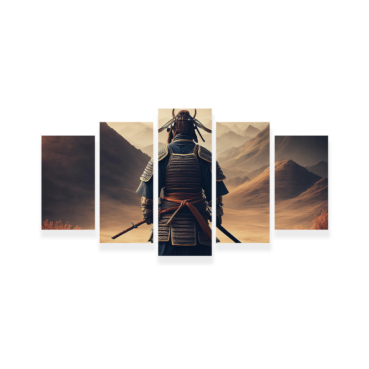 Exquisite Lone Samurai Warrior Wall Art for Stunning Home Decor