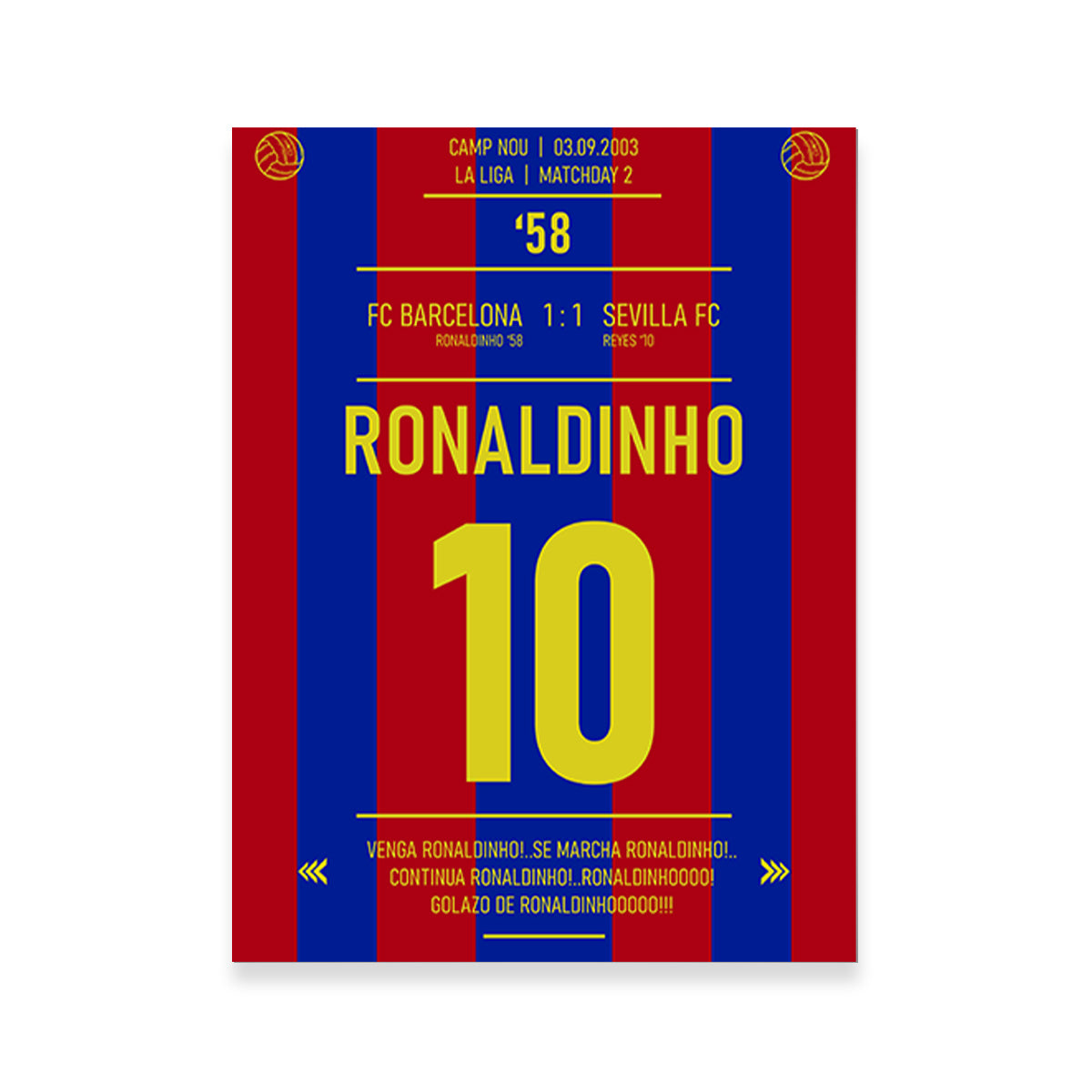 Ronaldinho - Premium Hand - Built Canvas Print