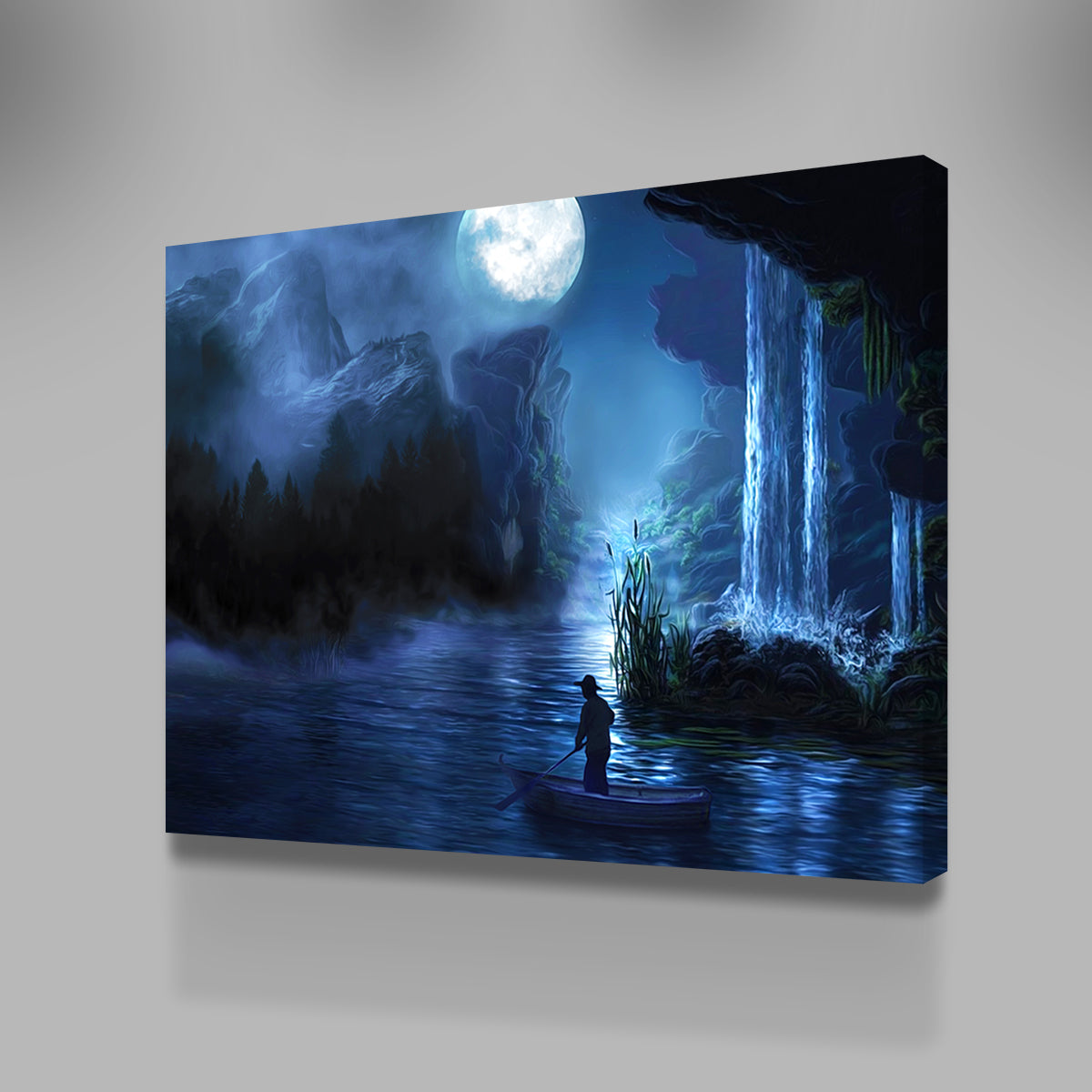 Stunning Paddle at Night Wall Art for Home Decor