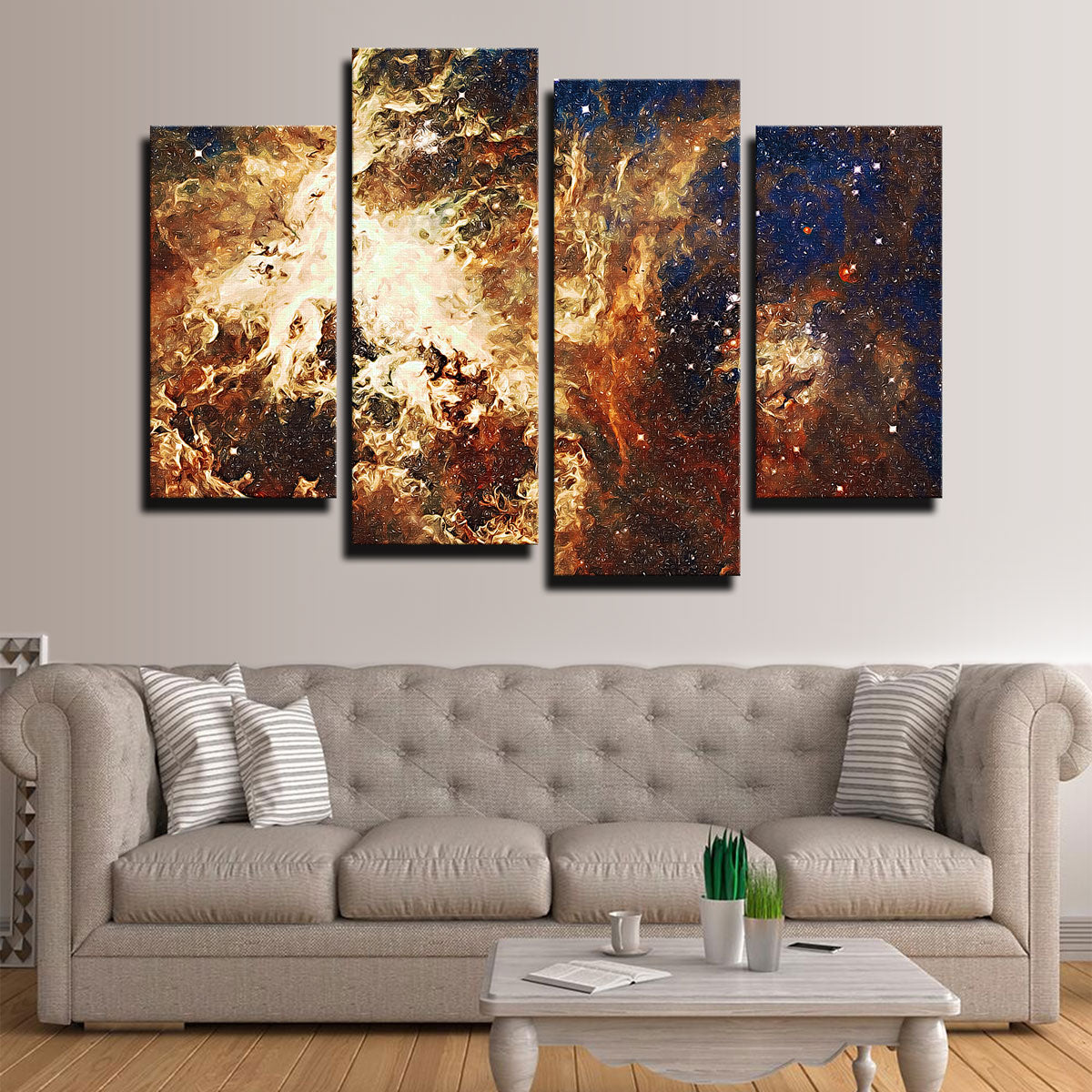 Enchanting Embers Of Stars Wall Art by Denise Dundon