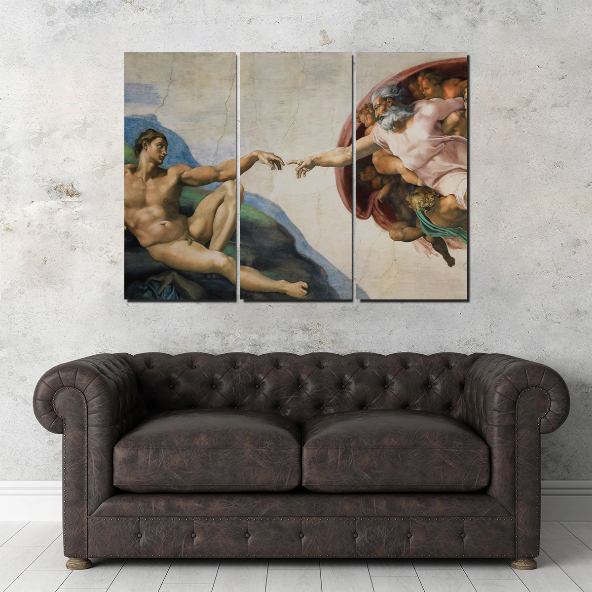 Exquisite The Creation of Adam Wall Art for Stunning Home Decor