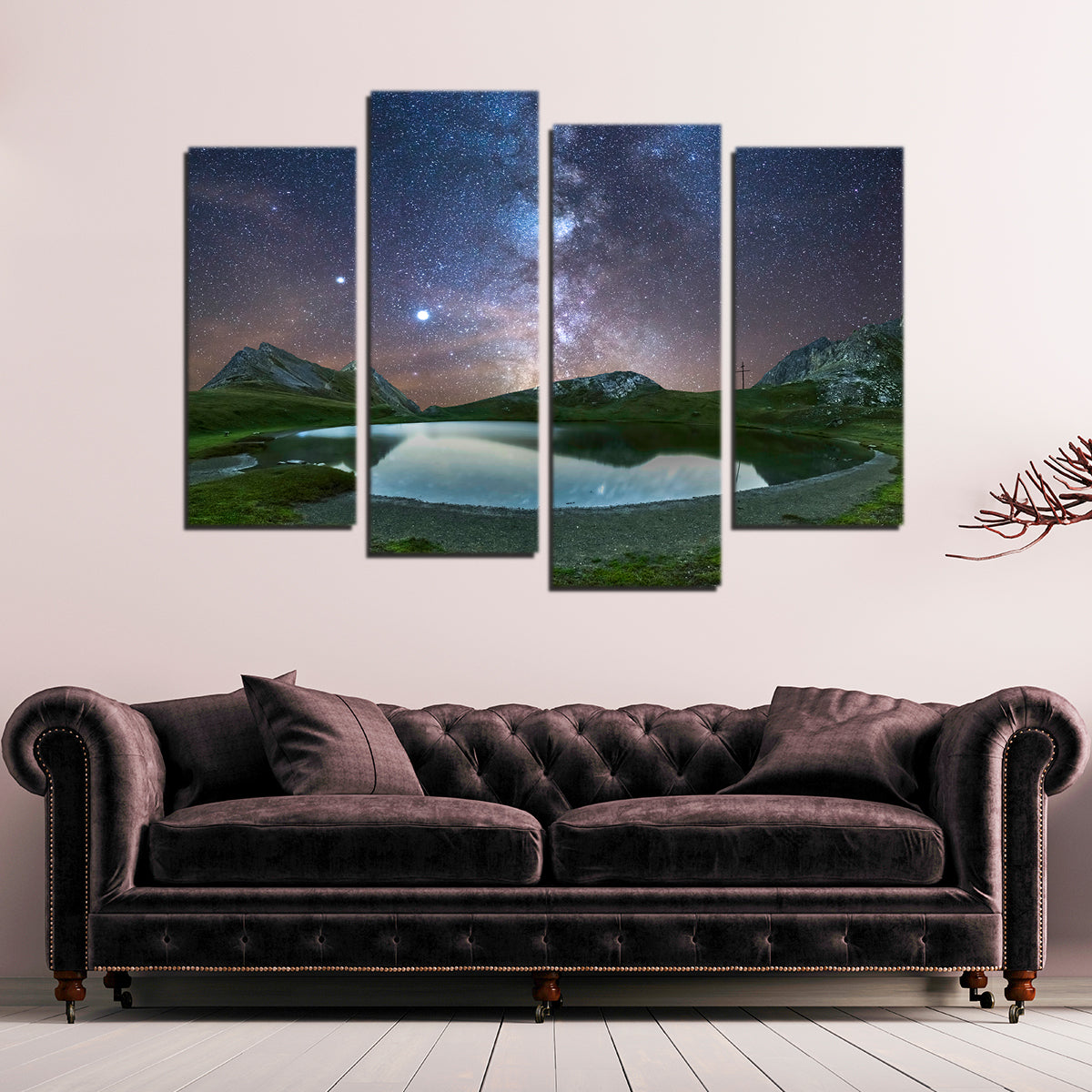 Exquisite Starry Lake de France Wall Art by Jeff Graphy