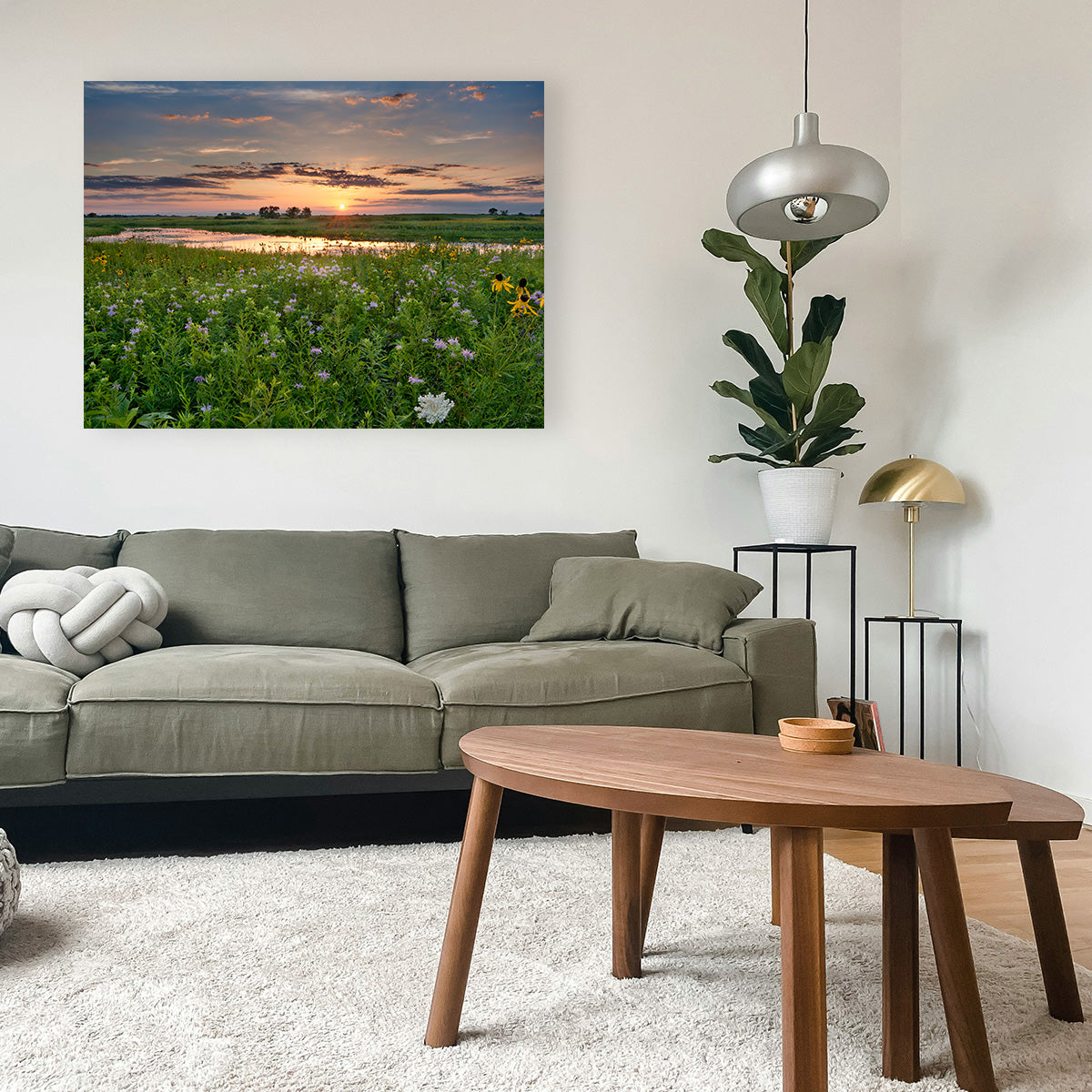 Stunning Open Field in Illinois Wall Art for Your Home Decor