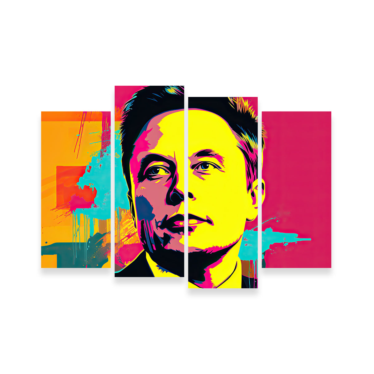Unique Elon - Warhol Inspired Wall Art by Ralph & Laura Design